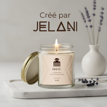 Bougie à la lavande | bougie Symbole Duafe |  Beauté & Féminité | Cire écologique | Cadeau bien-être femme |  Décoration Cosy
