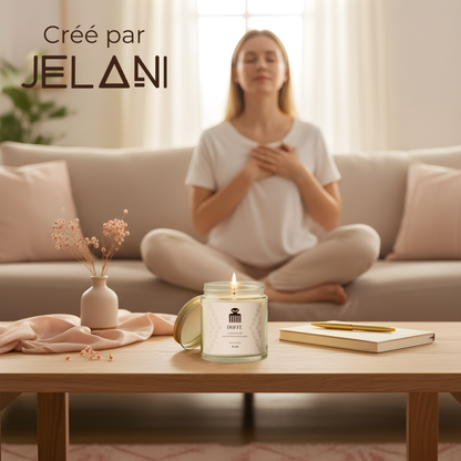 Bougie à la lavande | bougie Symbole Duafe |  Beauté & Féminité | Cire écologique | Cadeau bien-être femme |  Décoration Cosy