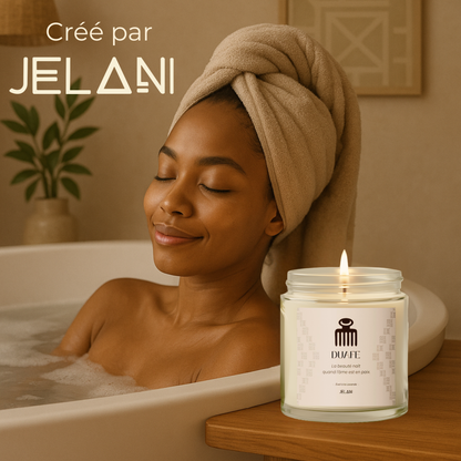 Bougie à la lavande | bougie Symbole Duafe |  Beauté & Féminité | Cire écologique | Cadeau bien-être femme |  Décoration Cosy