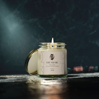 Bougie parfumée Vanille Intense  | Symbole Adinkra GYE NYAME | Foi & Spiritualité