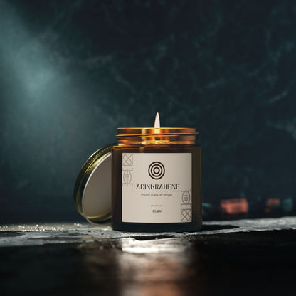 Bougie parfumée Chia Cannelle | Symbole Adinkra Adinkrahene | Leadership & Charisme